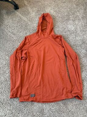 Janji Foliage Orange Men's Rover Merino Hoody Size Large